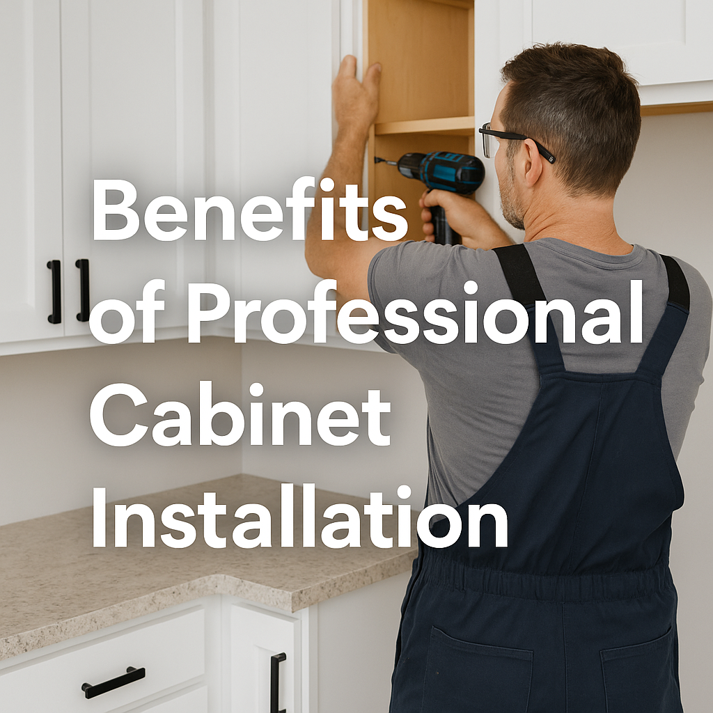 Cabinet installation in progress