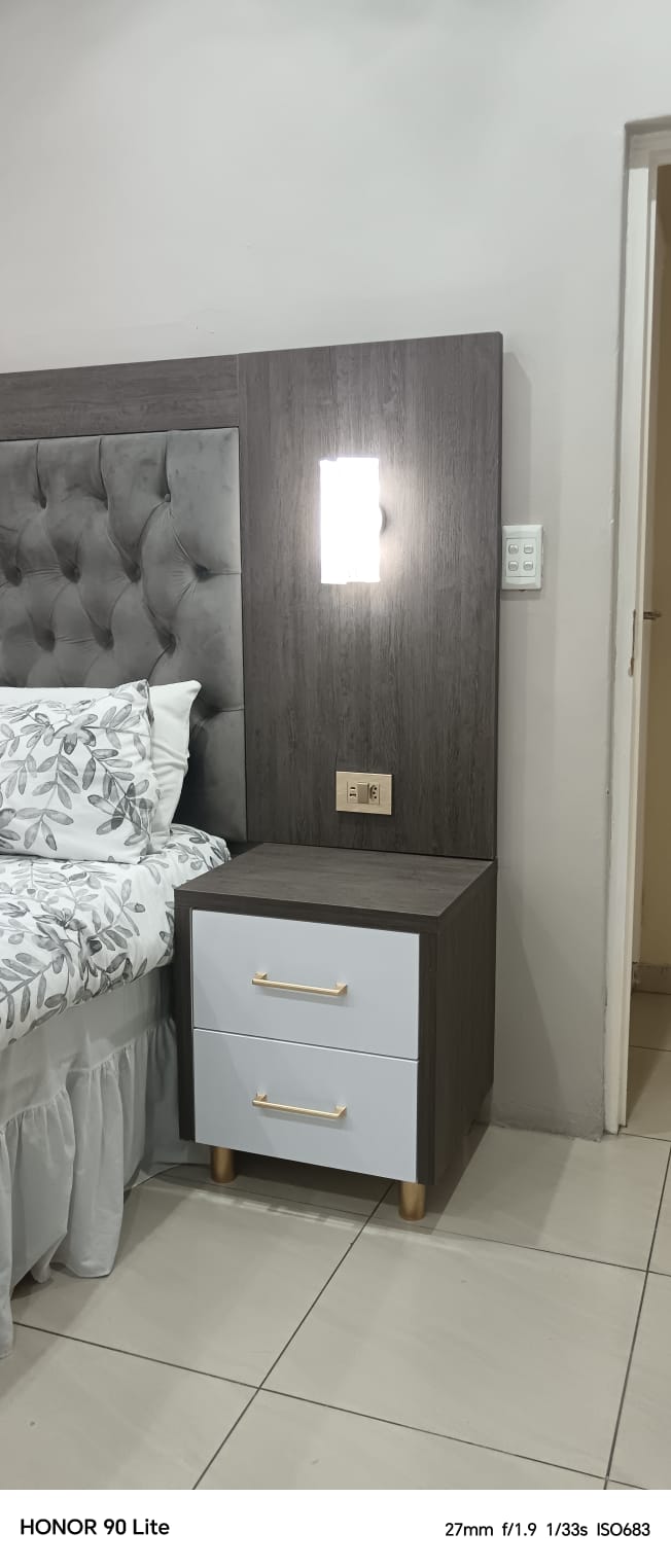 Full bedroom view - walk-in closet and desk area