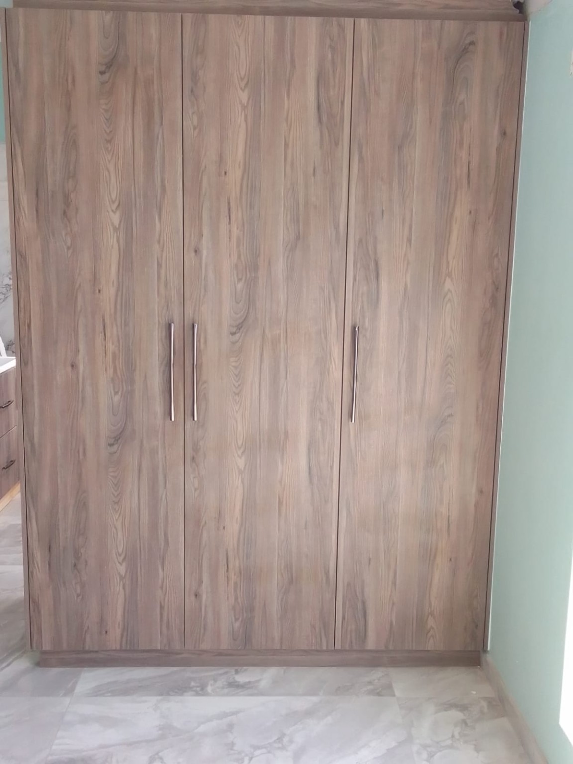 Built-in bedroom wardrobe after installation in Waterfall, Hillcrest