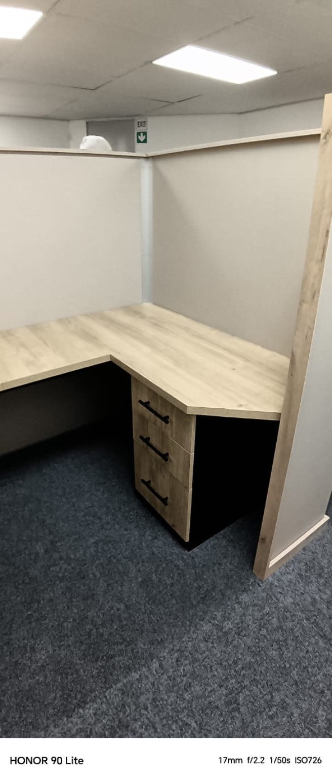 Completed custom office furniture installation in Pinetown