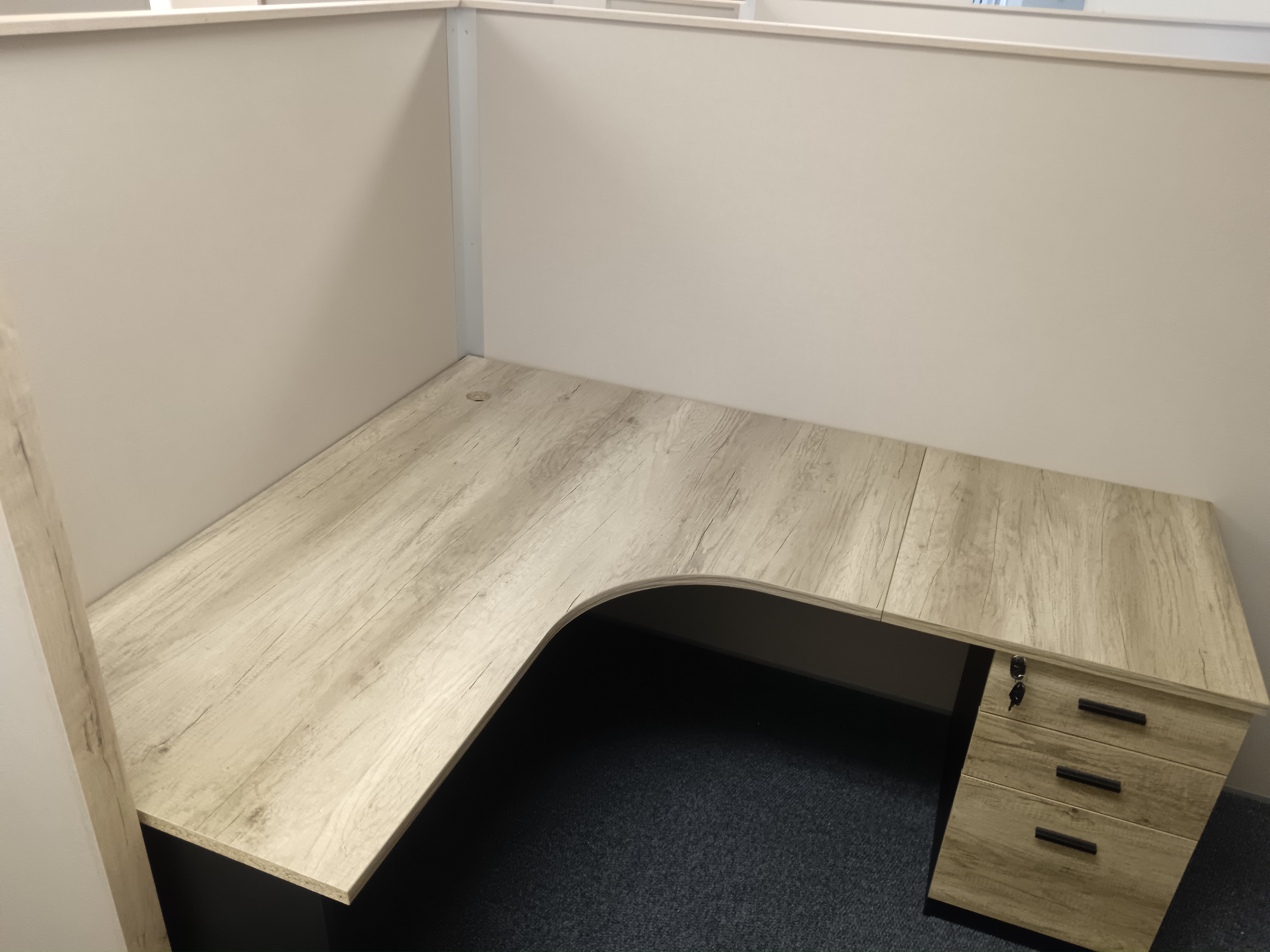 Resin furniture integrated with new partitions