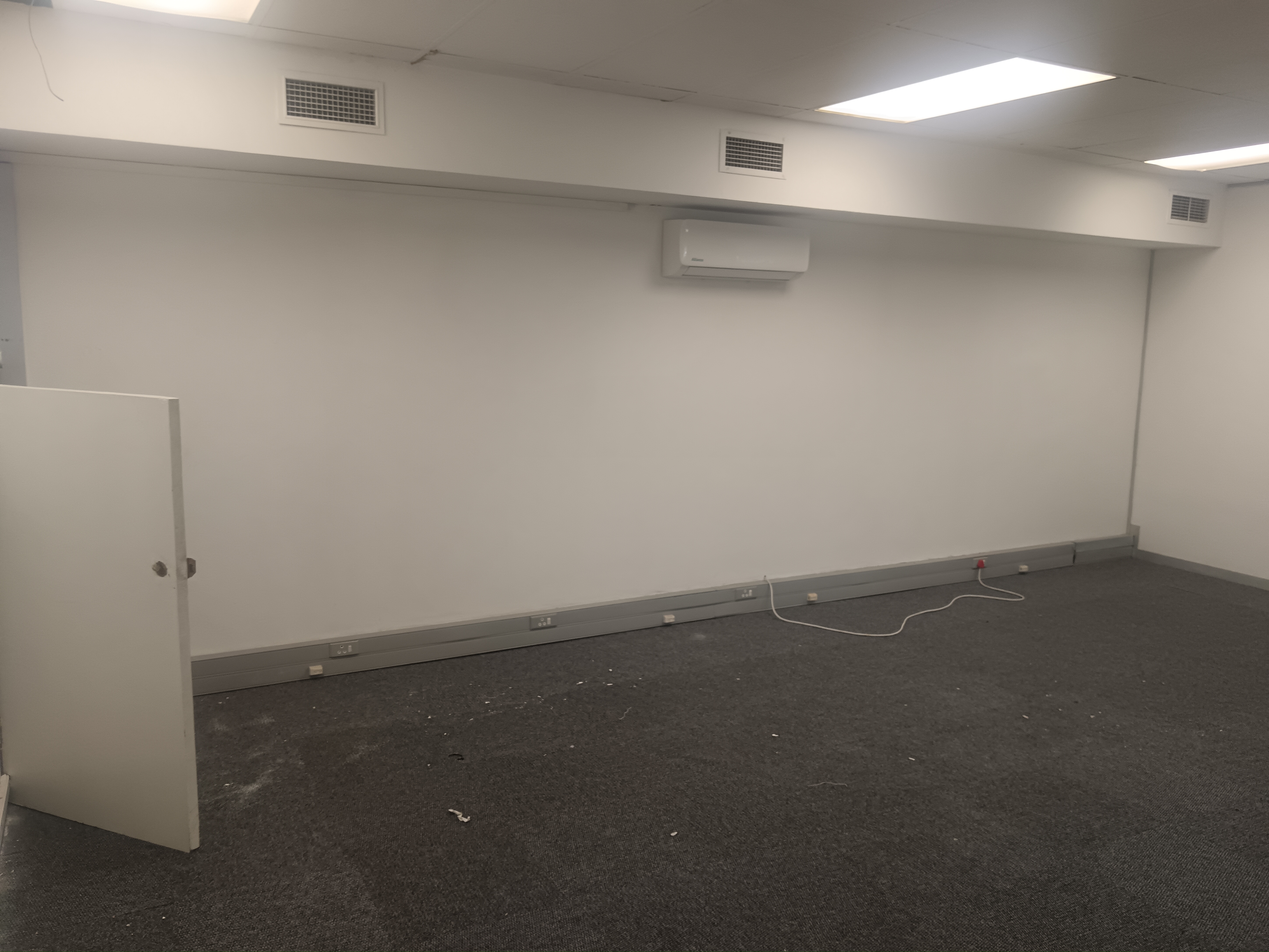Existing resin furniture before repositioning