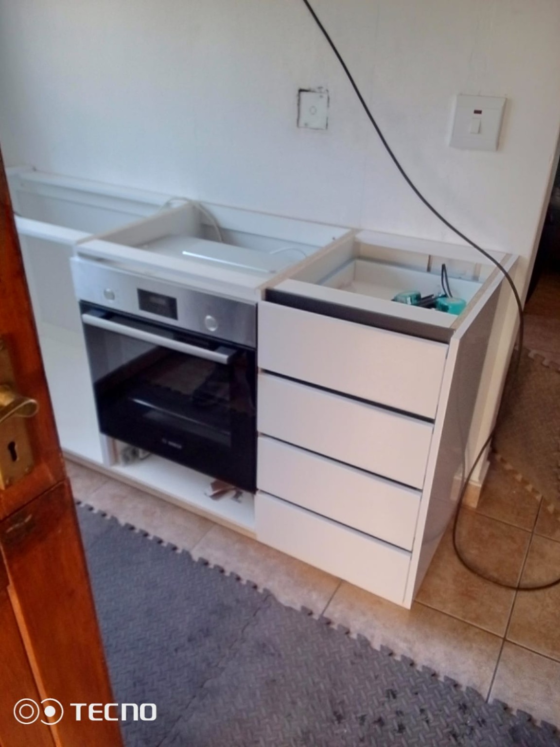 Kitchen installation in progress - Yvonne's kitchen Phoenix