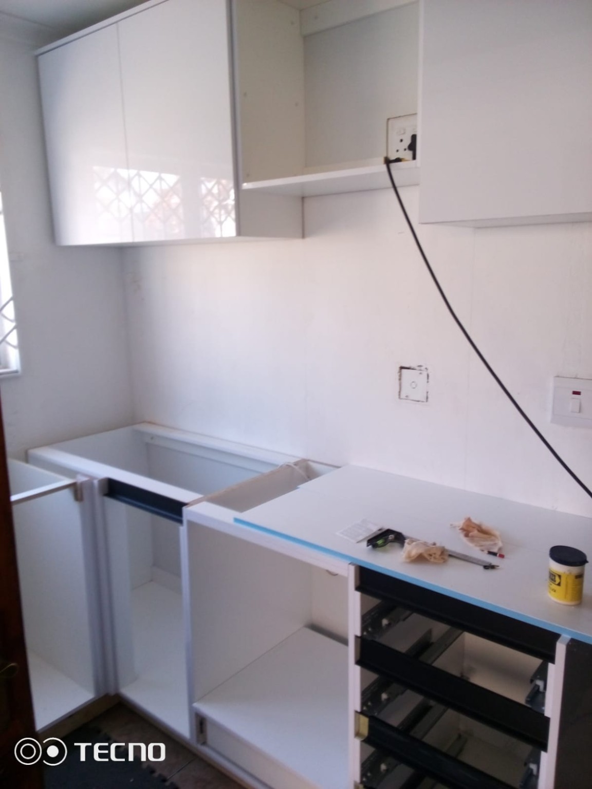 Kitchen installation in progress - Yvonne's kitchen Phoenix