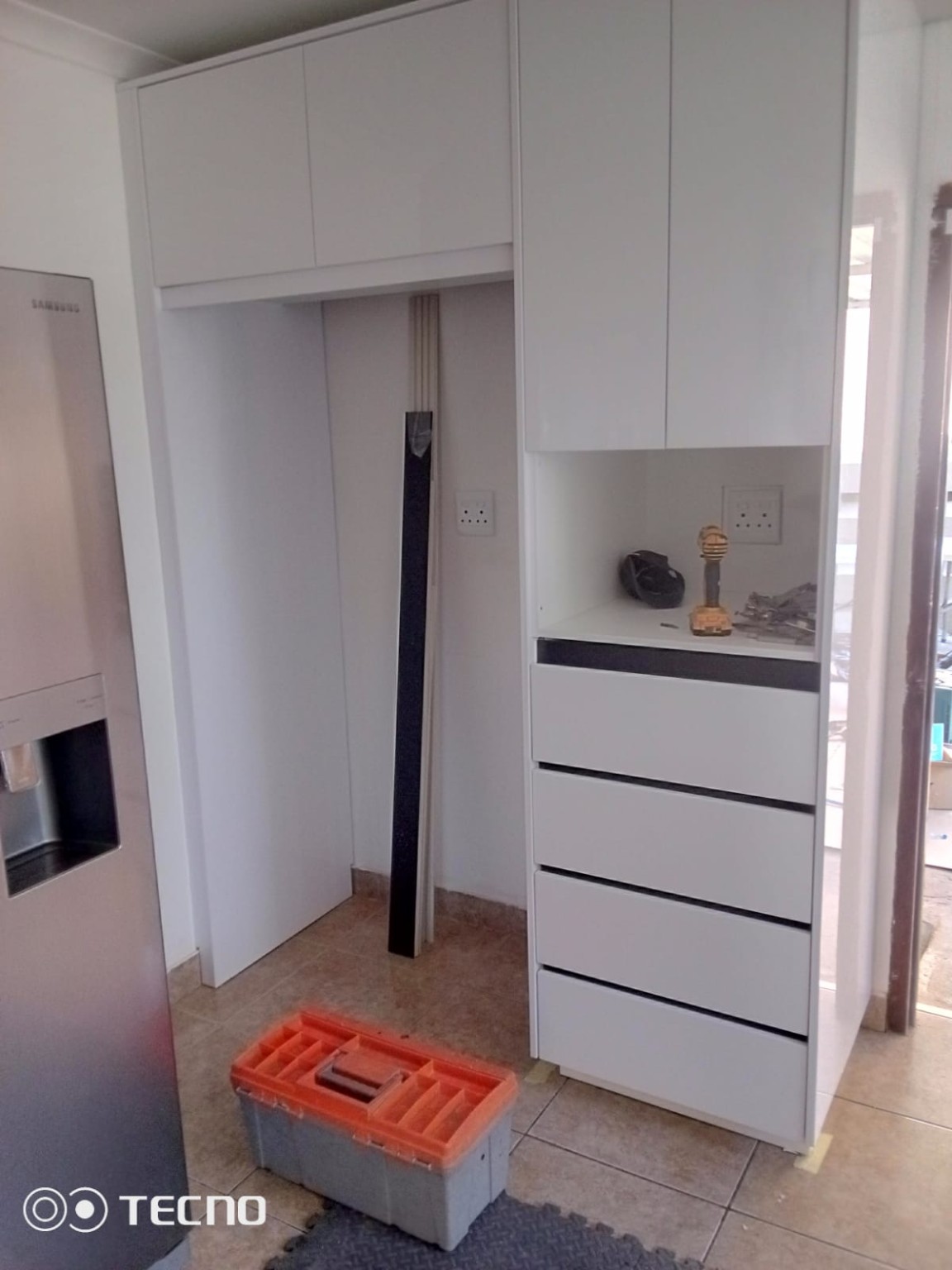 Kitchen installation in progress - Yvonne's kitchen Phoenix