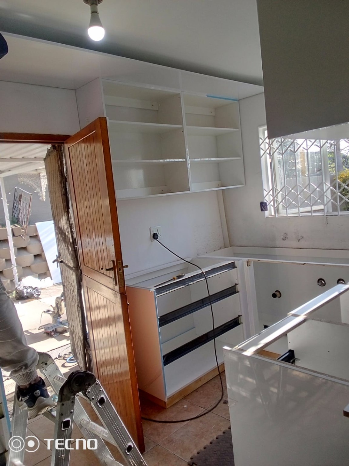 Kitchen installation in progress - Yvonne's kitchen Phoenix
