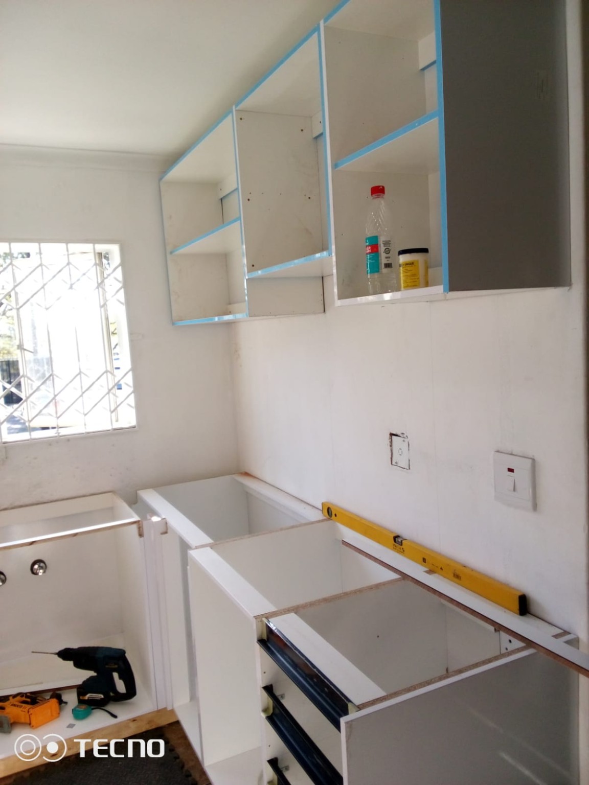 Kitchen installation in progress - Yvonne's kitchen Phoenix