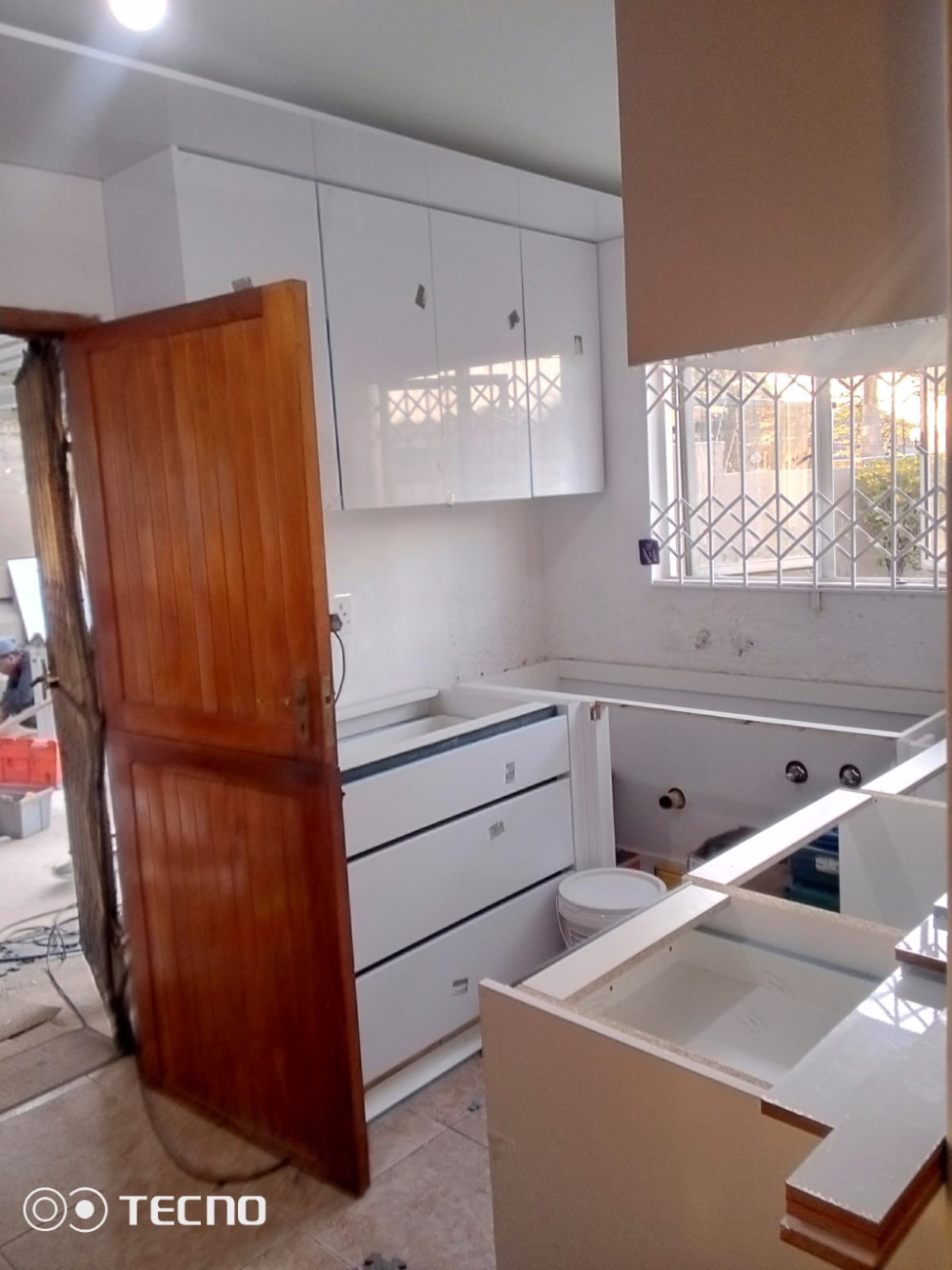 Kitchen installation in progress - Yvonne's kitchen Phoenix