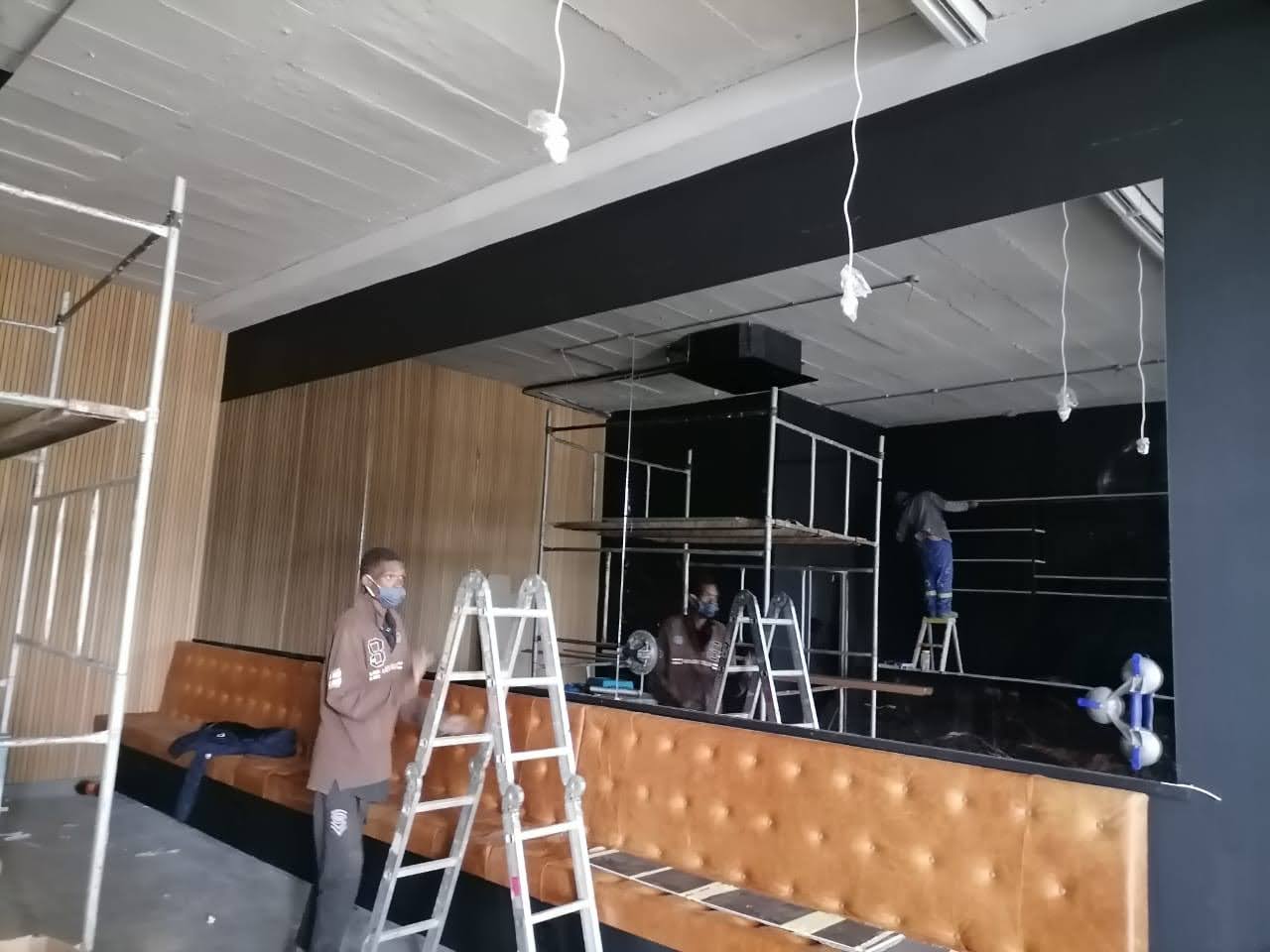 Retail shelving system with product displays — Durban North by El-Shaddai Interiors